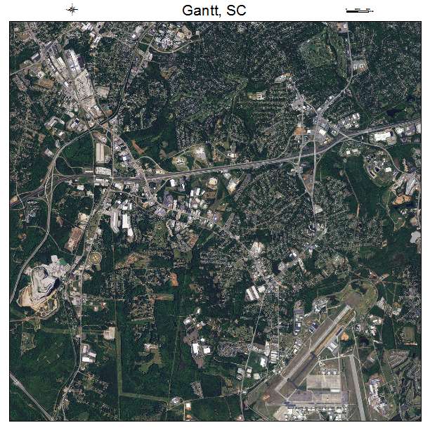 Gantt, SC air photo map