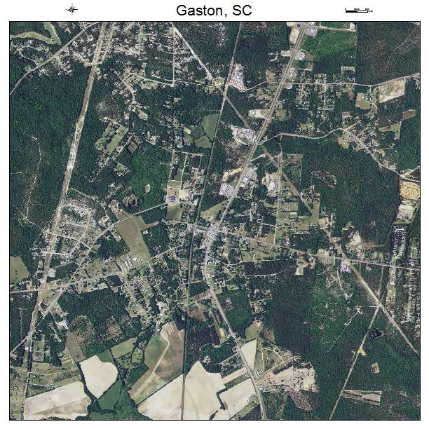 Gaston, SC air photo map