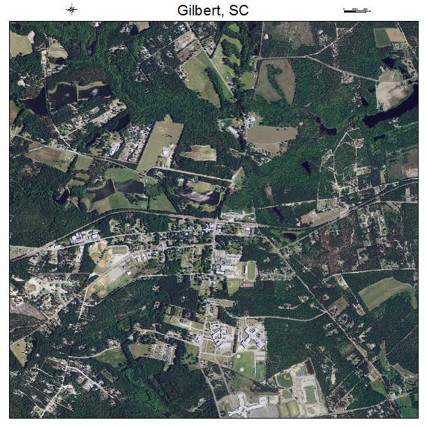 Gilbert, SC air photo map