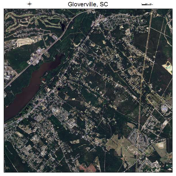 Gloverville, SC air photo map