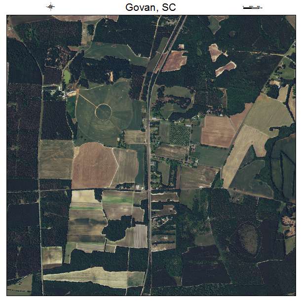 Govan, SC air photo map