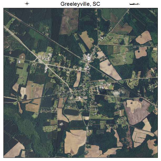 Greeleyville, SC air photo map