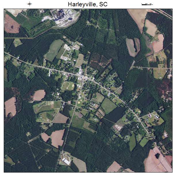 Harleyville, SC air photo map