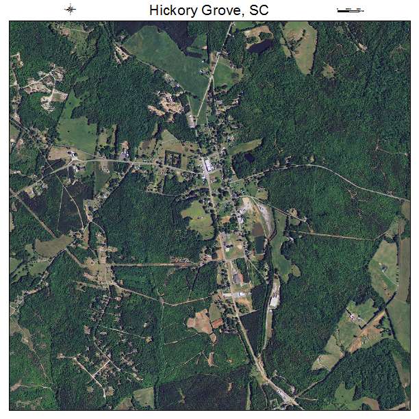 Hickory Grove, SC air photo map