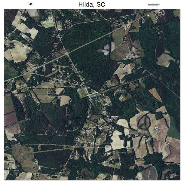 Hilda, SC air photo map