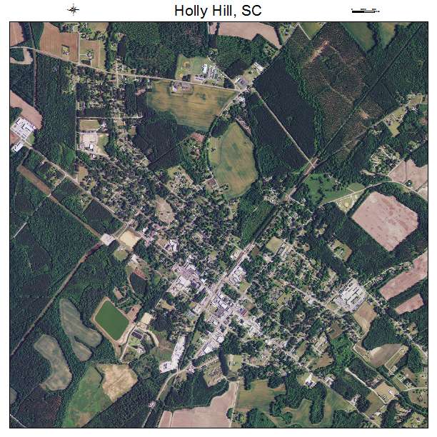 Holly Hill, SC air photo map