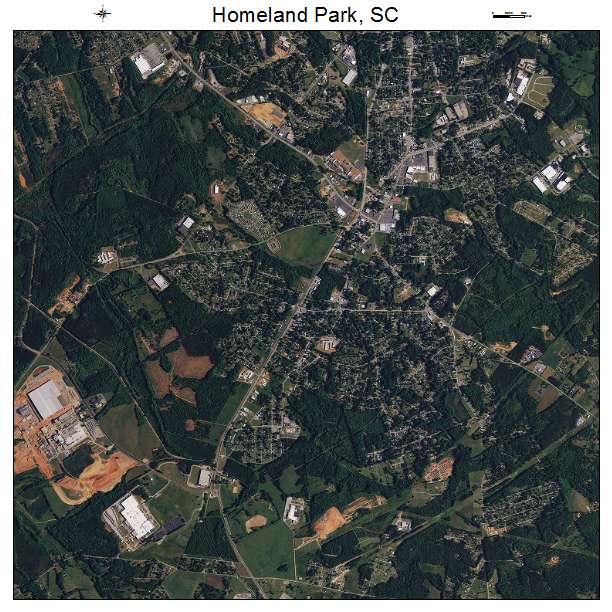 Homeland Park, SC air photo map