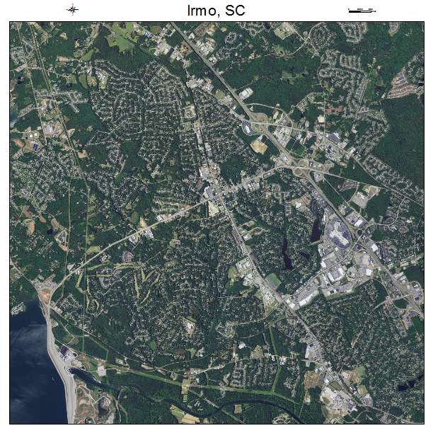 Irmo, SC air photo map