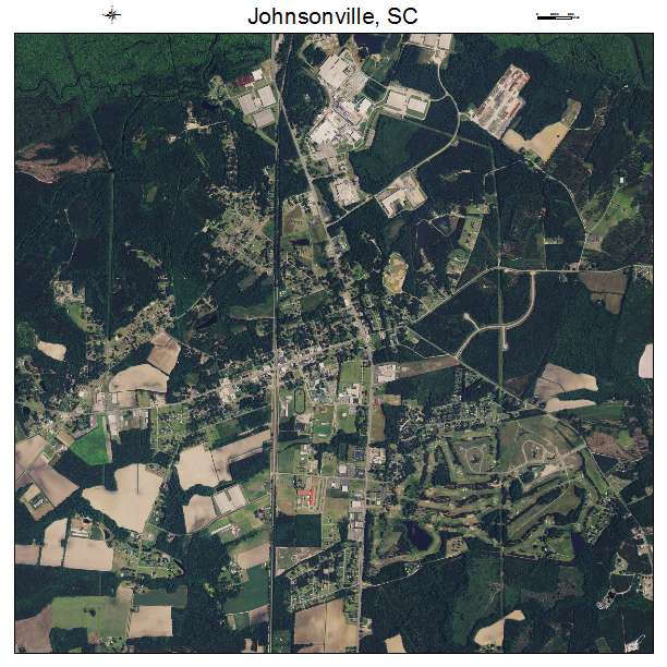 Johnsonville, SC air photo map