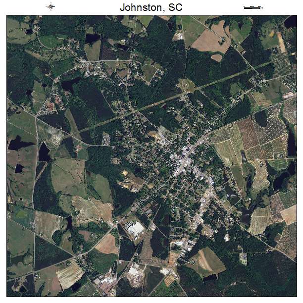 Johnston, SC air photo map