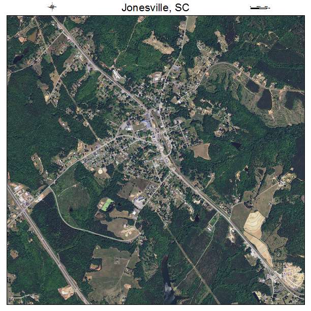Jonesville, SC air photo map