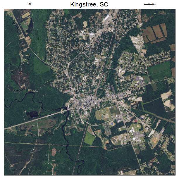 Kingstree, SC air photo map