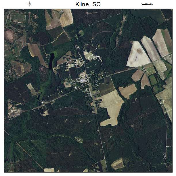Kline, SC air photo map
