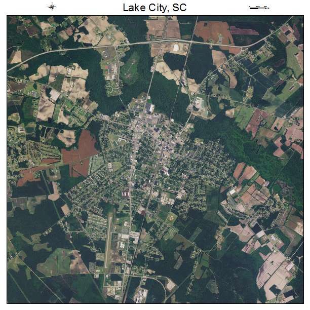 Lake City, SC air photo map