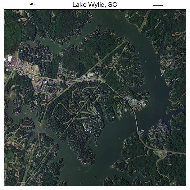 Lake Wylie, SC air photo map