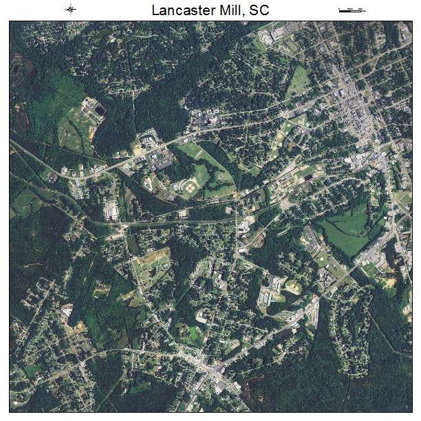 Lancaster Mill, SC air photo map