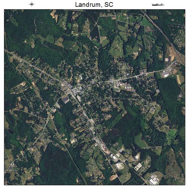 Landrum, SC air photo map