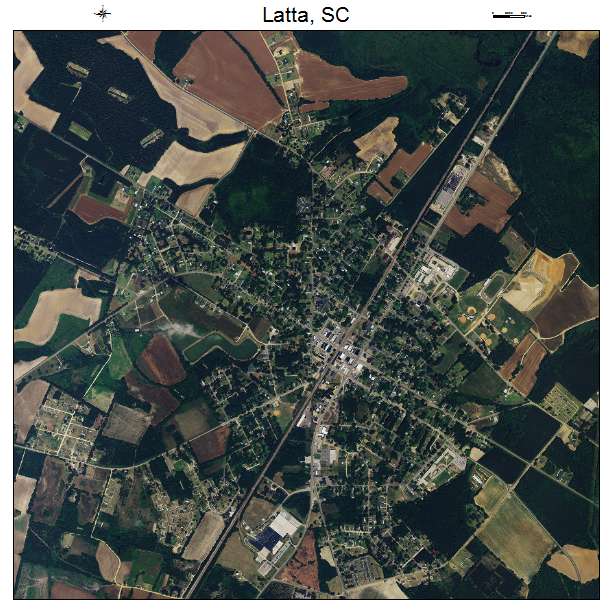 Latta, SC air photo map