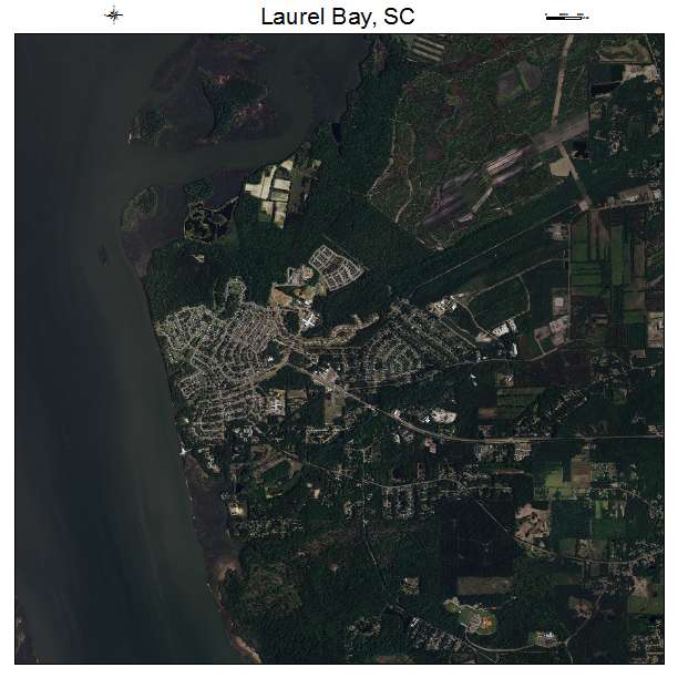 Laurel Bay, SC air photo map