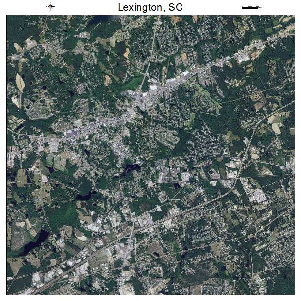 Lexington, SC air photo map