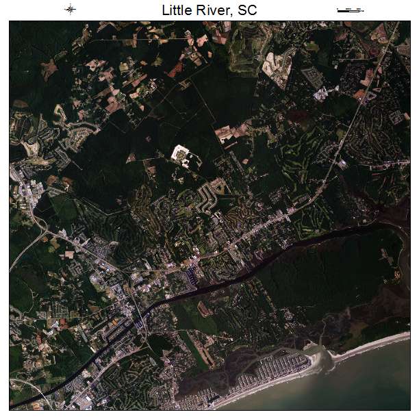 Little River, SC air photo map