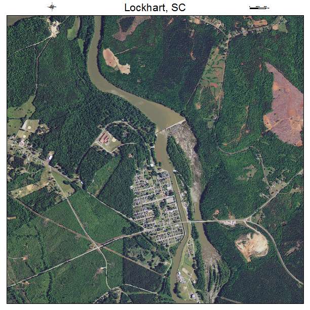 Lockhart, SC air photo map