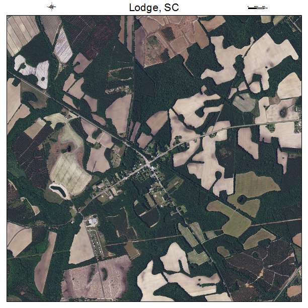 Lodge, SC air photo map