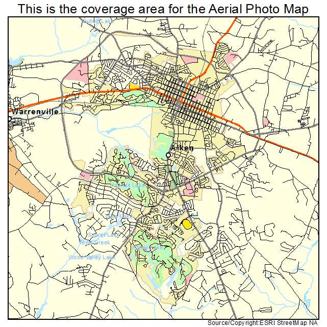 Aiken, SC location map 