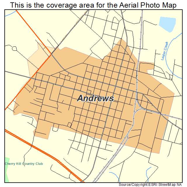 Andrews, SC location map 