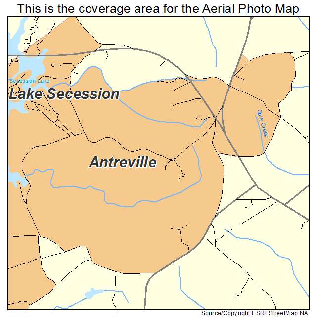 Antreville, SC location map 