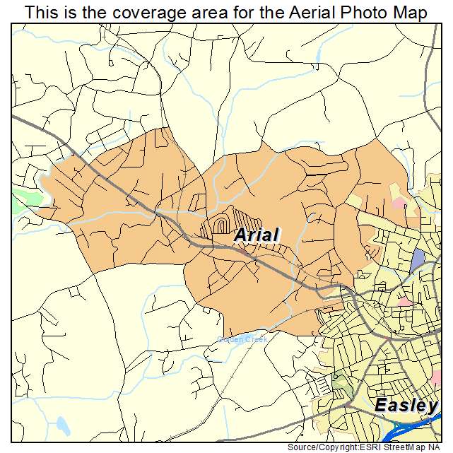 Arial, SC location map 
