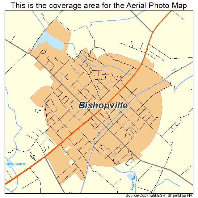 Bishopville, SC location map 