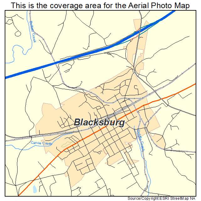 Blacksburg, SC location map 