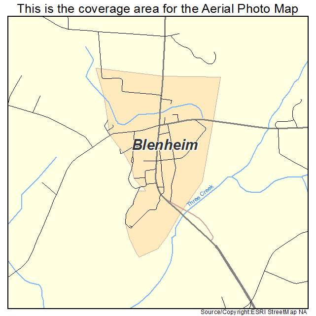 Blenheim, SC location map 