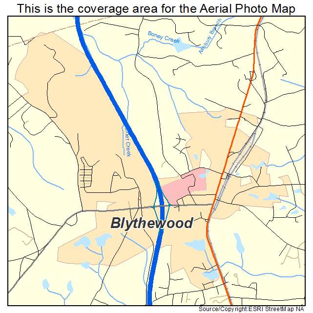Blythewood, SC location map 
