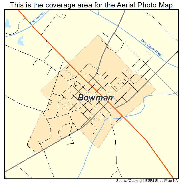 Bowman, SC location map 