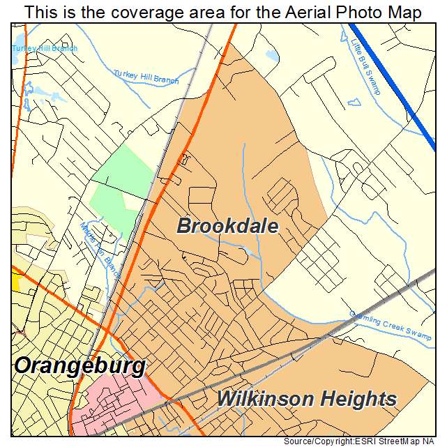 Brookdale, SC location map 