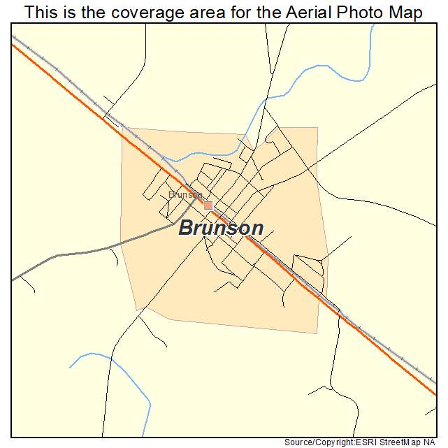 Brunson, SC location map 