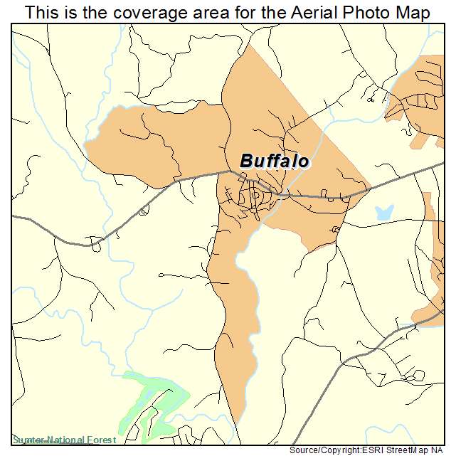 Buffalo, SC location map 