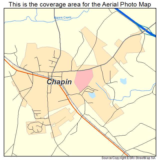 Chapin, SC location map 