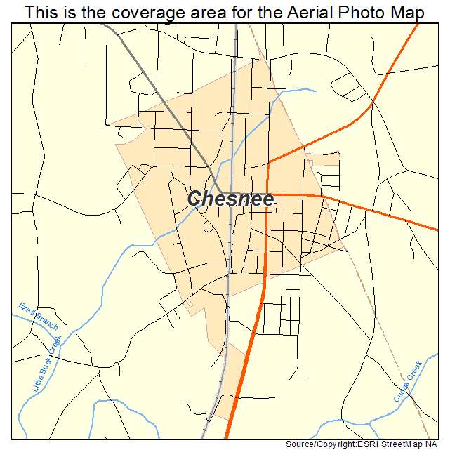 Chesnee, SC location map 