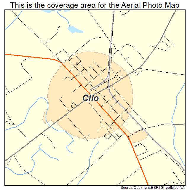 Clio, SC location map 