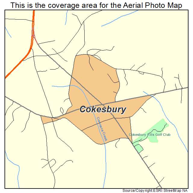 Cokesbury, SC location map 