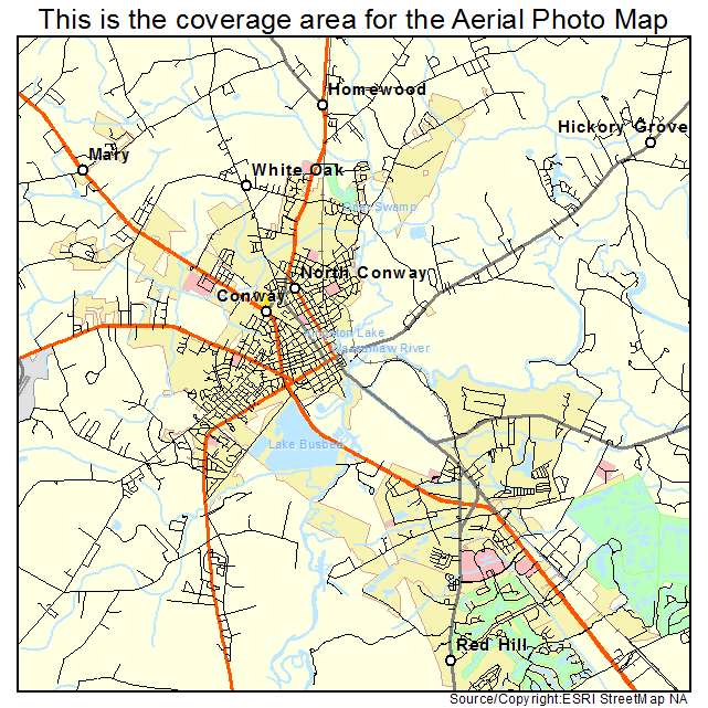 Conway, SC location map 