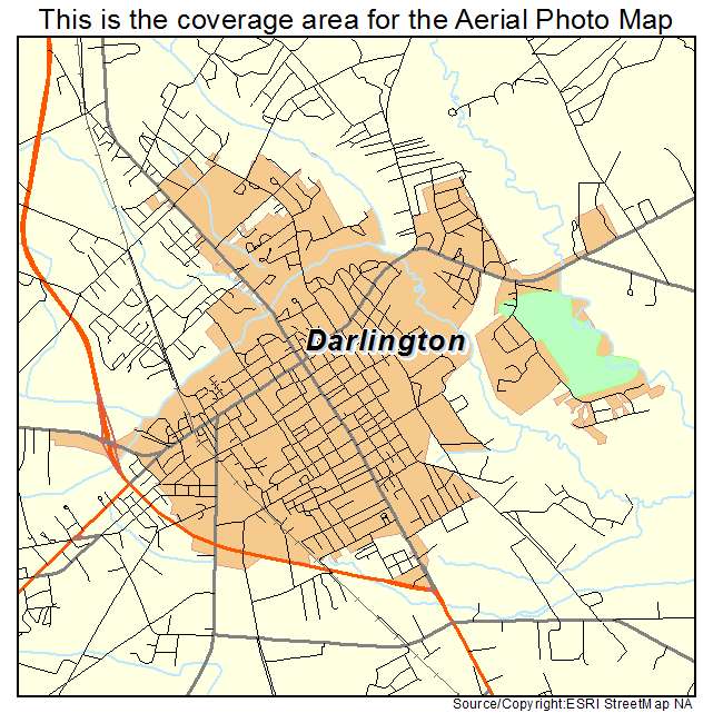 Darlington, SC location map 