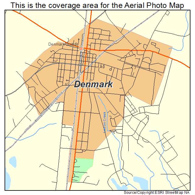 Denmark, SC location map 