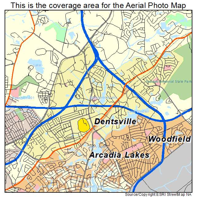 Dentsville, SC location map 