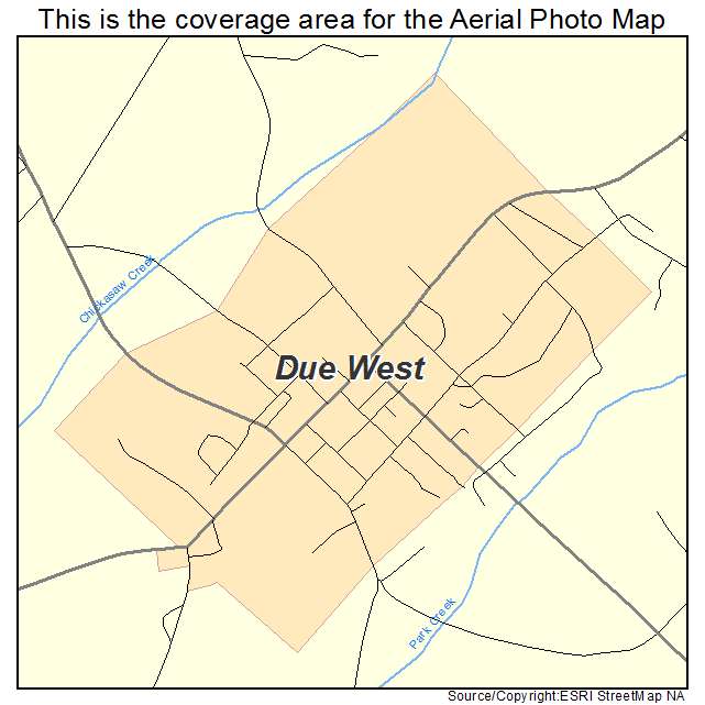 Due West, SC location map 