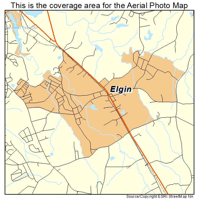 Elgin, SC location map 