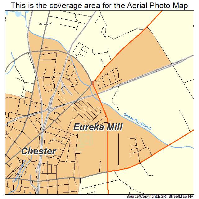 Eureka Mill, SC location map 
